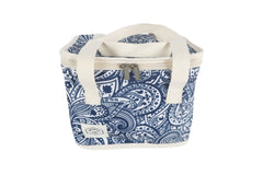 Tahitian Blue Premium Insulated Lunch Bag, Carry Handles, Zippered Closure