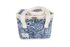 Tahitian Blue Premium Insulated Lunch Bag, Carry Handles, Zippered Closure