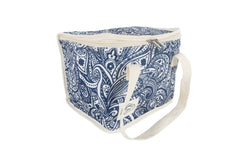 Tahitian Blue Premium Insulated Lunch Bag, Carry Handles, Zippered Closure