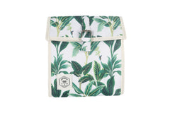 Botanical Insulated Lunch Bag, Removable Shoulder Strap, Adjustable Closure Strap
