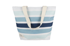 Ocean Tide Canvas Beach Bag, Inner Pocket, Carry Handles