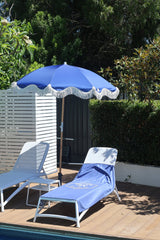 Tahitian Blue 160cm Microfibre Beach Towel with Storage Bag , Sand-Resistant, Eco Friendly, Double Sided