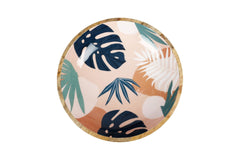Blush Palm Mango Wood and Enamel Salad Bowl 31cm