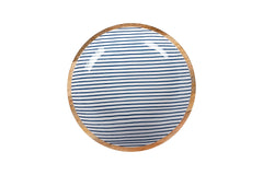 Mediterranean Mango Wood and Enamel Salad Bowl 31cm