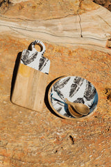 Sorrento Mango Wood & Enamel Serving Board 46cm