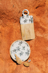 Havana 2pc Mango Salad Servers 24cm - Wood & Enamel