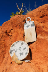 Havana Mango Wood and Enamel Salad Bowl 31cm