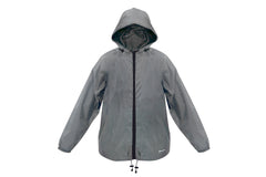 Compact Away Unisex Rain Jacket Large - Grey