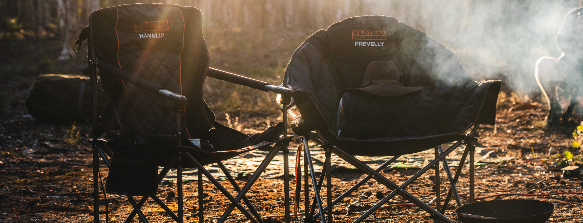 Lightweight and foldable camp chairs