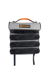 Large Canvas Utility Roll, Hangable Camping Storage Organise for Toiletries, Kitchen Utensils, Tools & More - 400gsm Ripstop Canvas 60x40cm