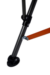 Cheynes XL Deluxe Solid Arm Camp Chair with Cushioned High Back, Wine Glass Holders, Drink Holder, Media Pocket, Self-Levelling Feet for Camping & Events, Weight Rated 200kg, Zipped Storage Pocket for Carry Bag with Shoulder Strap