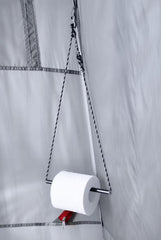 Instant Up Double Shower Ensuite Tent, Vented, Heavy Duty Floor, Storage Pockets, Silver Lined, Shower Hose Access Port