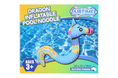 Inflatable Dragon Pool Noodle 131x72x19cm - Ages 3+