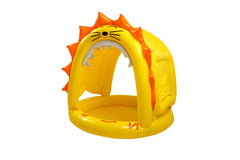 Inflatable Paddling Pool with Lion Canopy 15cm Depth 110x100x100cm - Age 2-6yrs