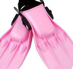 Adjustable Kids Swimming Fins 52x9cm - Pink, Blue or Black