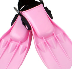 Adjustable Kids Swimming Fins 52x9cm - Pink, Blue or Black