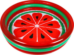 Inflatable 3 Ring Watermelon Kiddies Pool 155x25cm - Ages 3+