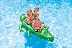 Large Inflatable Crocodile with Handles 143x48cm Age6+