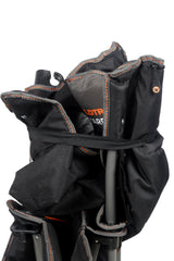 Yardie Deluxe Foldable Arm Chair with Shoulder Strap, Built-in Cooler Storage, Drink Holder, Wine Glass Holder