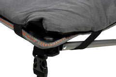 Deluxe Folding Pet Camp Bed, Removable Washable Cover, Carry Bag with Shoulder Strap, 60KG Rating