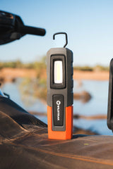 Handheld Work Light, Magnetic Base, Rechargeable, Duel Lighting Modes, 180 Swivel, USB-C Fast Charge, Water & Shock Proof