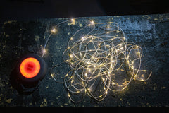 10m LED String Light Combo, USB Rechargeable Lithium Battery, Water & Dust Resistant, Camping, Festival, Mood Lighting