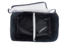 Large Canvas Clear Top Storage Bag with Handles 35x25x13cm Heavy-Duty 400gsm Ripstop Canvas for 4WD & Camping