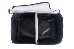 Large Canvas Clear Top Storage Bag with Handles 35x25x13cm Heavy-Duty 400gsm Ripstop Canvas for 4WD & Camping