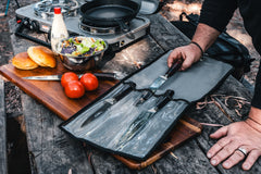 4pc 400gsm Ripstop Canvas Knife Wrap 45x28cm