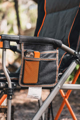 Compact camp chair for easy travel and outdoor camping