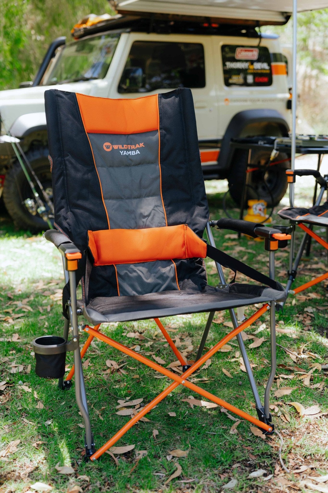 Foldable camp chair for convenient outdoor seating