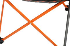 Karridale Foldable Camp Chair, High-Tensile Steel Frame, Drink Holder, Weight Rated 135kg, Carry Bag with Shoulder Strap