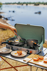 Cascade™ 3-in-1 Camping Stove, Portable, Easy to Clean, Durable, Improved Control, 24000 BTUs, Wind Guards