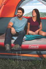 Double Quickbed Plus Air Mattress, Heavy Duty PVC , Soft Plush Rayon Flocked Top, Double Lock Valve, 188 x 137 x 20cm