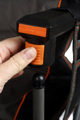 Cheynes XL Deluxe Solid Arm Camp Chair with Cushioned High Back, Wine Glass Holders, Drink Holder, Media Pocket, Self-Levelling Feet for Camping & Events, Weight Rated 200kg, Zipped Storage Pocket for Carry Bag with Shoulder Strap