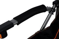 Cheynes XL Deluxe Solid Arm Camp Chair with Cushioned High Back, Wine Glass Holders, Drink Holder, Media Pocket, Self-Levelling Feet for Camping & Events, Weight Rated 200kg, Zipped Storage Pocket for Carry Bag with Shoulder Strap