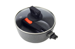 Non Stick Induction Safe Saucepan with Detachable Handle and Lid 18cm