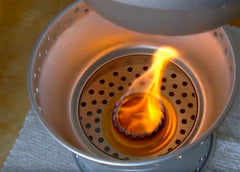 Aluminium Cook Set with Alcohol Burner 8 Piece Set