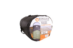 Bremer Hooded Sleeping Bag, 0-5°C, Breathable Lining, Ripstop Fabric, Auto Lock Zips, Sewn-in Storage Pocket, Sewn-through Construction, Hanging Loop, Storage Bag, 80x220cm