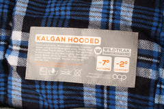 Kalgan Hooded Sleeping Bag, -2 to -7°C, Breathable Flannel Lining, Polyester Ripstop Outer, Auto Lock Zips, Sewn-in Storage Pocket, Hanging Loop, Storage Bag, 80x220cm