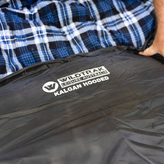 Kalgan Hooded Sleeping Bag, -2 to -7°C, Breathable Flannel Lining, Polyester Ripstop Outer, Auto Lock Zips, Sewn-in Storage Pocket, Hanging Loop, Storage Bag, 80x220cm