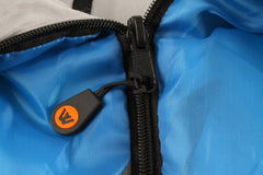 Gascoyne Twin Hooded Sleeping Bag, 5-10°C, Single or Double, Breathable Lining, Polyester Ripstop Outer, Auto Lock Zips, Sewn-in Storage Pocket, Hanging Loop, Storage Bag, 90x230cm