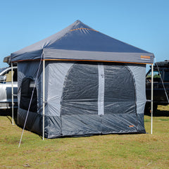 3m Gazebo Inner Tent, Waterproof, Large Double D Zippered Doors, Pegs and Carry Bag - UNIVERSAL FITS MOST GAZEBOS