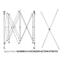 Wildtrak™ 2.4m Deluxe Gazebo Scissor Action Replacement Struts
