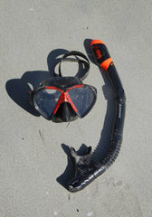 Hayman Adult Silicon Mask and Snorkel Set - Grey, Red or Blue