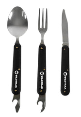3 Piece Foldable Cutlery Set with Pouch