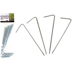 10pk Stainless Steel Tent Pegs 23cm