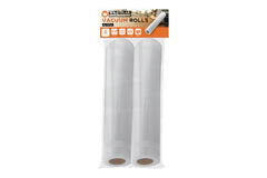 Vacuum Sealer Rolls 2pk, Food Safe, BPA Free, Extruded Multi-Layers, Freezer Safe 28x500cm