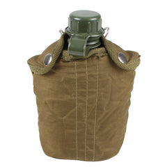 1 Quart Water Canteen with Cover - Military Green