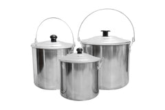 3 Piece Aluminium Billy Can Set with Handles